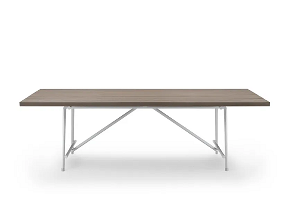 Table de jardin rectangulaire en iroko FLEXFORM collection Any Day Outdoor usine FLEXFORM de l'Italie. Foto №1