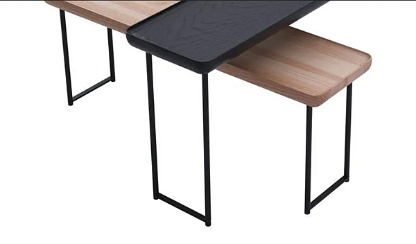 Table basse en acier pour salon CASSINA TOREI usine CASSINA de l'Italie. Foto №2
