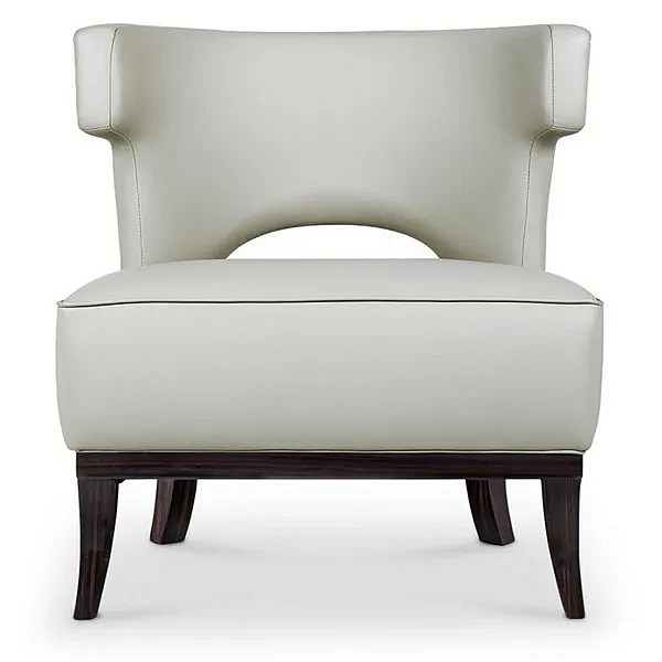 Fauteuil en cuir capitonné avec accoudoirs BRABBU Kansas usine BRABBU de l'Italie. Foto №3