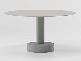 Table ronde contemporaine en aluminium KETTAL Roll