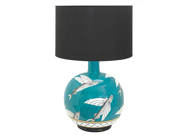 Lampe de table en céramique artisanale poisson volant L_Antica Deruta FF/04 usine L'Antica Deruta de l'Italie. Foto №1