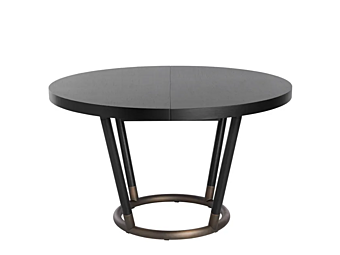 Table ronde extensible en bois Potocco Pipe 885 TC 885/TC usine POTOCCO de l'Italie