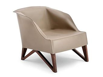 Fauteuil en cuir Mobius GIORGETTI