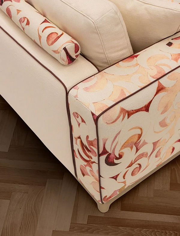 Canapé en tissu trois places avec dossier rembourré FORMITALIA Moon H -Sofa-B usine FORMITALIA de l'Italie. Foto №5