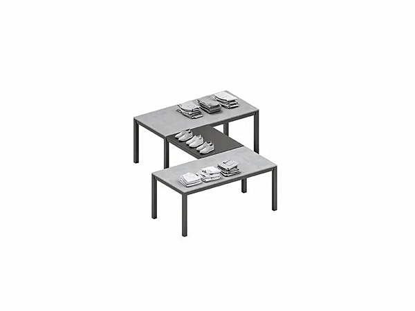 Table extensible en verre satiné SPACE SEDIT usine SEDIT de l'Italie. Foto №12