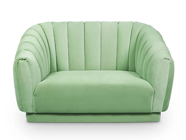 Fauteuil en velours avec accoudoirs Oreas BRABBU usine BRABBU de l'Italie. Foto №2