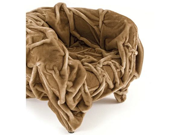 Fauteuil en tissu avec accoudoirs Grinza Edra GRZ010 usine EDRA de l'Italie. Foto №5