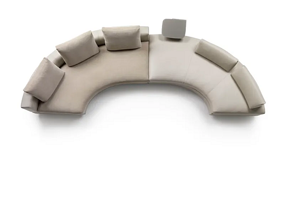 Canapé d'angle courbé en tissu GYFORM Vogue Curve usine Gyform de l'Italie. Foto №4