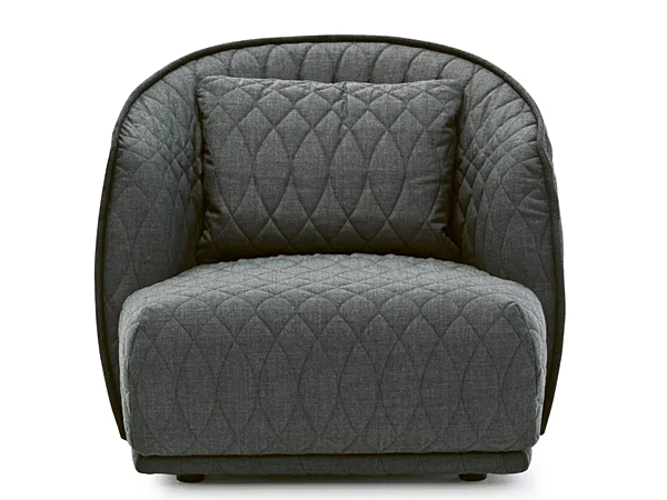 Fauteuil en tissu avec accoudoirs Moroso Redondo usine Moroso de l'Italie. Foto №1