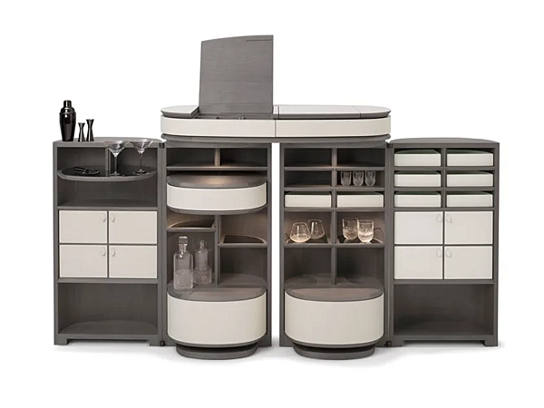 Cabinet en bois avec éclairage intégré Houdini GIORGETTI 50120, 50130 usine GIORGETTI de l'Italie. Foto №4