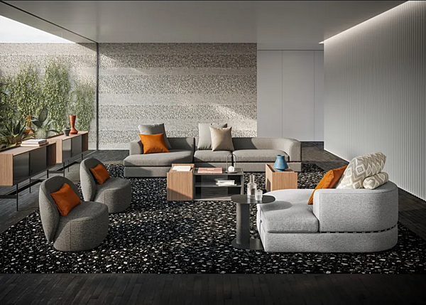 Fauteuil rembourré en tissu invité Liu Jo Living Collection GUE PNO usine Liu Jo Living Collection de l'Italie. Foto №10
