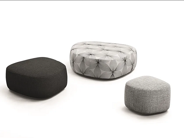 Pouf en tissu avec housse amovible Flou Pierre usine Flou de l'Italie. Foto №1