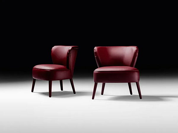 Fauteuil en cuir Cloe Black Tie CLO10S usine Black Tie de l'Italie. Foto №2