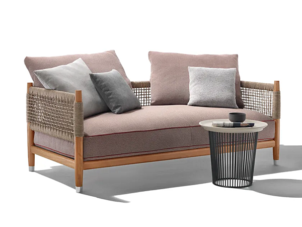 Canapé de jardin en tissu 2 places Parker FLEXFORM 295A3 usine FLEXFORM de l'Italie. Foto №5