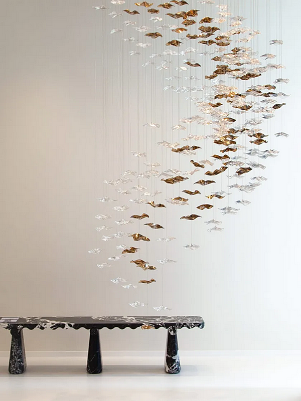 Suspension en verre LED Haberdashery vagues de mer sable usine HABERDASHERY de l'Italie. Foto №5