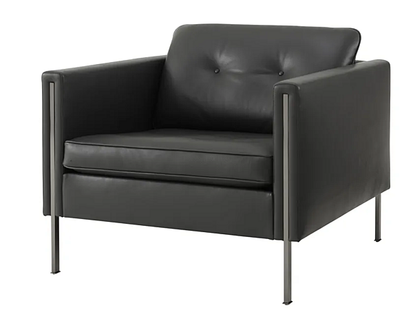 Fauteuil en cuir avec accoudoirs LIGNE ROSET Andy usine LIGNE ROSET de l'Italie. Foto №2