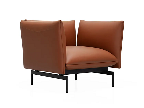Fauteuil en cuir avec accoudoirs Tenso Kristalia usine Kristalia de l'Italie. Foto №2