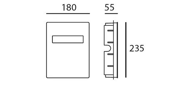 Applique extérieure en aluminium moulé LED Nuda Artemide T083520, T083500, T083510 usine Artemide de l'Italie. Foto №5