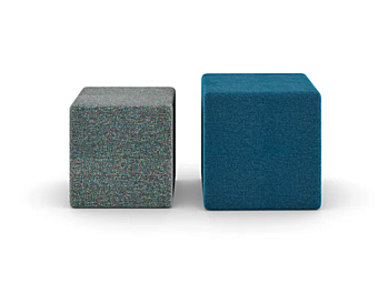 Pouf cube rembourré pour enfants avec housse amovible Nidi usine nidi de l'Italie