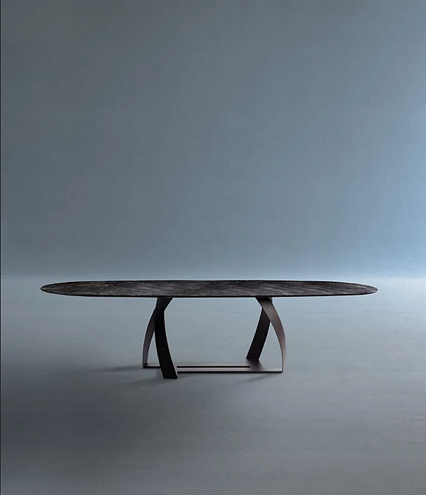 Table ovale en marbre Bon Bon 770 TG O Potocco 770/TG-O usine POTOCCO de l'Italie. Foto №2