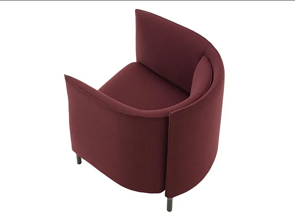 Fauteuil en tissu avec accoudoirs Hemicycle LIGNE ROSET 14200105 usine LIGNE ROSET de l'Italie. Foto №3