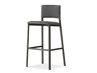 Tabouret haut en tissu avec dossier SEDIT SARA