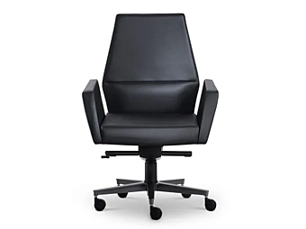 Chaise de direction pivotante en cuir avec roulettes Kefa i 4 Mariani Chaise de direction pivotante en cuir avec roulettes Kefa i 4 Mariani usine i 4 Mariani de l'Italie