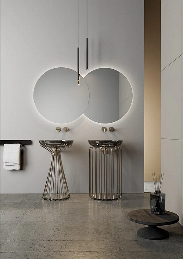 Lavabo rond sur pied en marbre Tristano e Isotta ARTELINEA IST1, ISO1 usine ARTELINEA de l'Italie. Foto №3