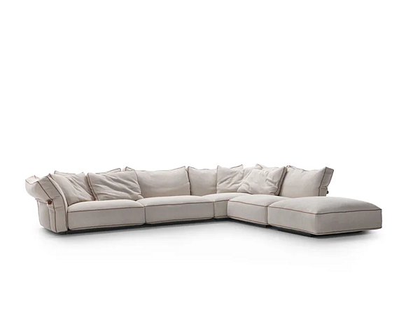 Canapé d'angle en tissu Camelot FLEXFORM 3 places usine FLEXFORM de l'Italie. Foto №3