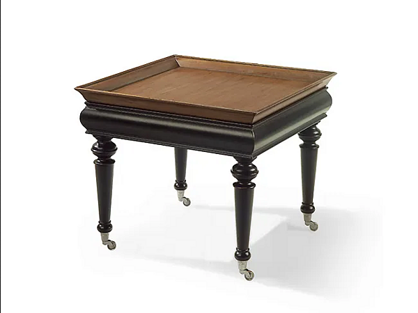 Table basse carrée en bois massif avec roulettes MARIONI THOR 02072 usine MARIONI de l'Italie. Foto №1