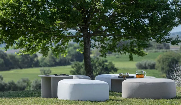 Pouf en tissu avec housse amovible Pierre Flou usine Flou de l'Italie. Foto №9