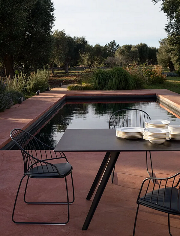 Table de jardin rectangulaire en aluminium Katana 026 TR4 OUT Potocco 026/TR4-OUT usine POTOCCO de l'Italie. Foto №5