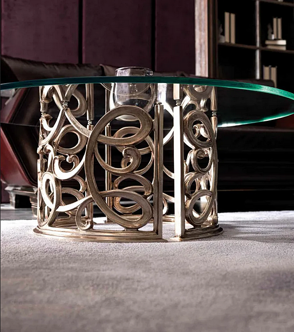 Table basse ronde en verre Flora CORTEZARI 224-VT2 usine CORTE ZARI de l'Italie. Foto №2