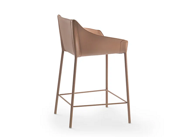 Tabouret en cuir pleine fleur avec repose-pieds FLEXFORM HAIKU 2A551 usine FLEXFORM de l'Italie. Foto №2