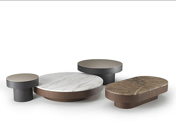 Table basse ovale en marbre Dot i 4 Mariani usine i 4 Mariani de l'Italie. Foto №2