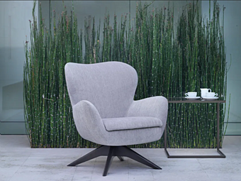 Fauteuil en tissu avec accoudoirs GYFORM Sushi