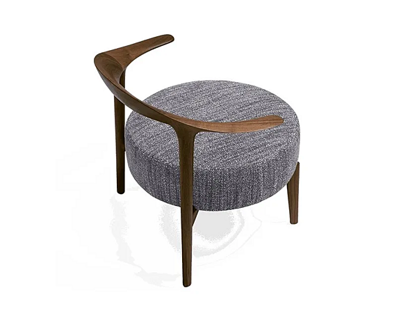 Fauteuil rembourré avec accoudoirs en tissu Ripple GIORGETTI 52760, 52761 usine GIORGETTI de l'Italie. Foto №2