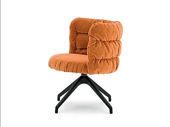 Chaise pivotante à piètement tréteau avec accoudoirs MONTBEL MAJA 5733 5733 Chaise pivotante à piètement tréteau avec accoudoirs MONTBEL MAJA 5733 5733 usine MONTBEL de l'Italie