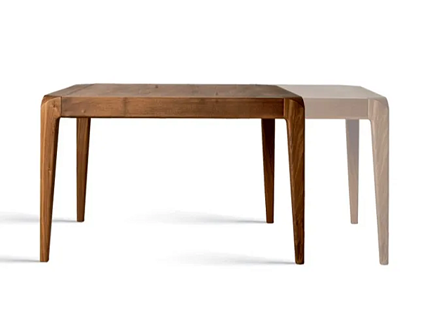Table à manger carrée extensible en bois massif SENTIERO B 151 DALE usine DALE de l'Italie. Foto №1