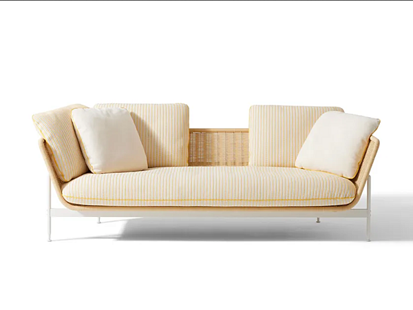 Canapé de jardin en tissu avec housse amovible CASSINA Esosoft Outdoor usine CASSINA de l'Italie. Foto №2