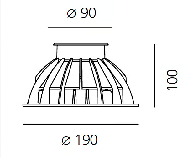 Lumière LED de sol en aluminium Ego par Artemide usine Artemide de l'Italie. Foto №10