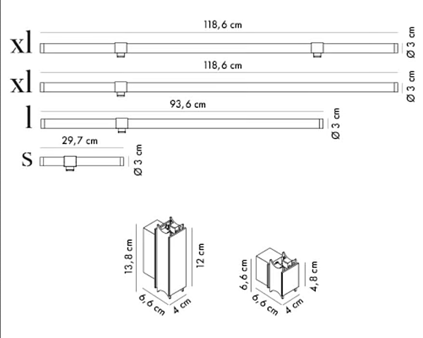 Applique murale en verre borosilicaté LED collection Paralela AXOLIGHT usine Axolight de l'Italie. Foto №6