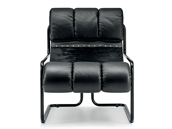 Fauteuil en cuir avec accoudoirs Tucroma I 4 Mariani usine i 4 Mariani de l'Italie. Foto №2
