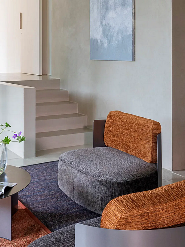 Fauteuil en tissu avec housse amovible Flou Pierre usine Flou de l'Italie. Foto №5