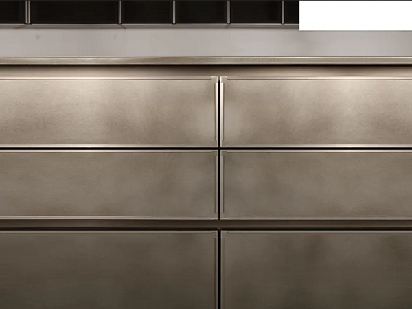 Cuisine en bois avec poignées intégrées GIORGETTI GK 02 usine GIORGETTI de l'Italie. Foto №8