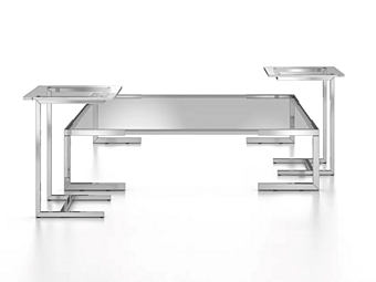 Table basse carrée en cristal Tempura F.lli Orsenigo Table basse carrée en cristal Tempura F.lli Orsenigo usine ORSENIGO de l'Italie