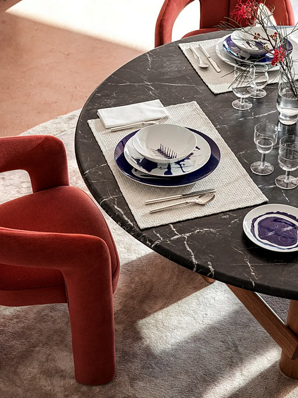 Assiette en porcelaine de remplacement set de 2 Neige CASSINA GNR CP 03 usine CASSINA de l'Italie. Foto №12