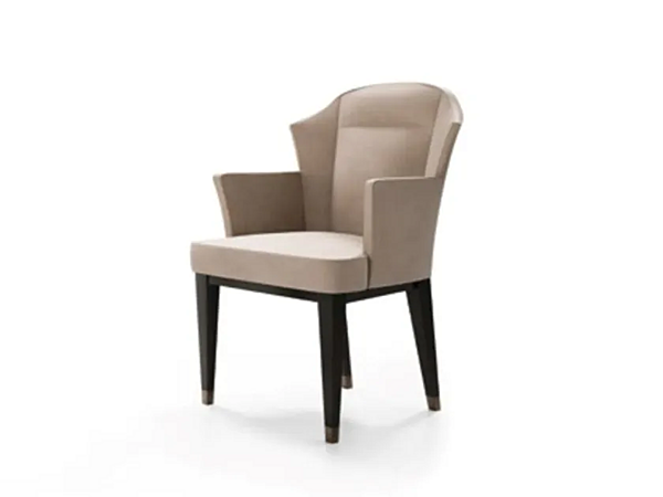 Fauteuil en cuir rembourré avec accoudoirs Eclipse CPRN HOMOOD E246 usine CPRN HOMOOD de l'Italie. Foto №1