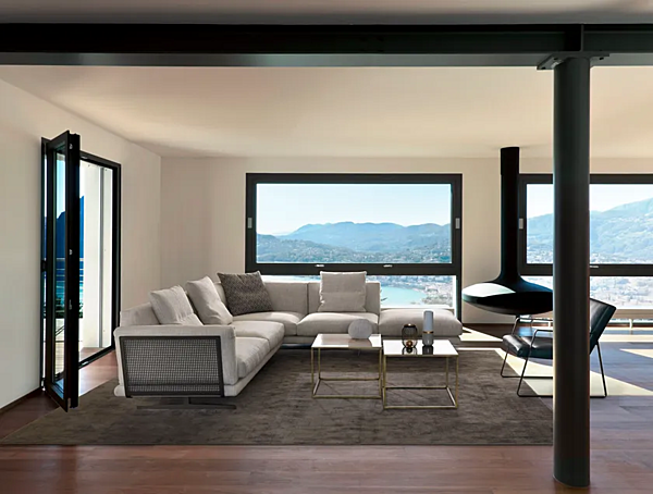 Canapé d'angle en tissu GYFORM collection Leon usine Gyform de l'Italie. Foto №7