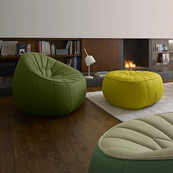 Pouf ottoman en tissu rembourré LIGNE ROSET 18220305 usine LIGNE ROSET de l'Italie. Foto №4